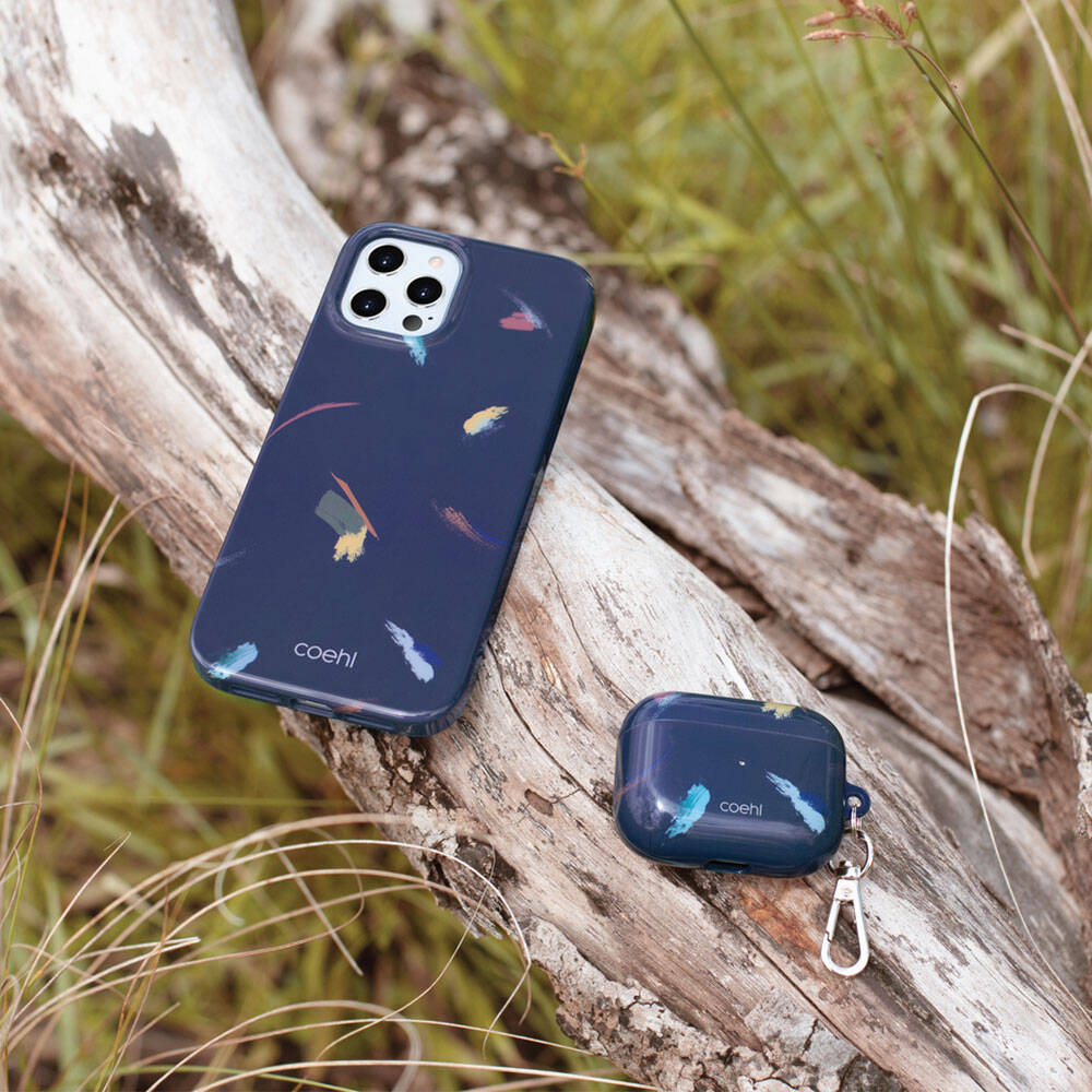 Apple Airpods Pro Case Brush Paint Patterned Coehl Reverie Cover Blue