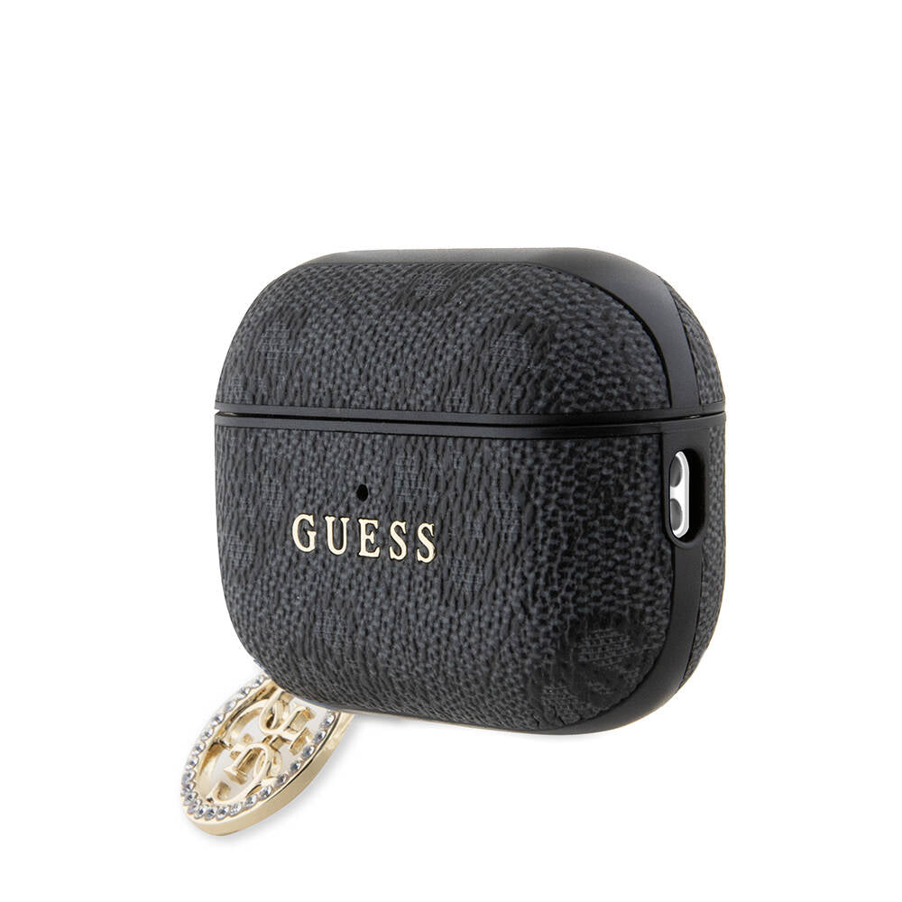 Apple Airpods Pro 2 Case Guess Original Licensed 4G Patterned Stone 4G Ornamental Chain Cover Brown