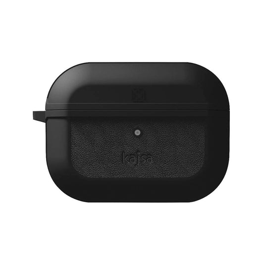 Apple Airpods Pro 2 Kılıf Kajsa Luxe Collection Kablosuz Şarj Uyumlu Kılıf Siyah