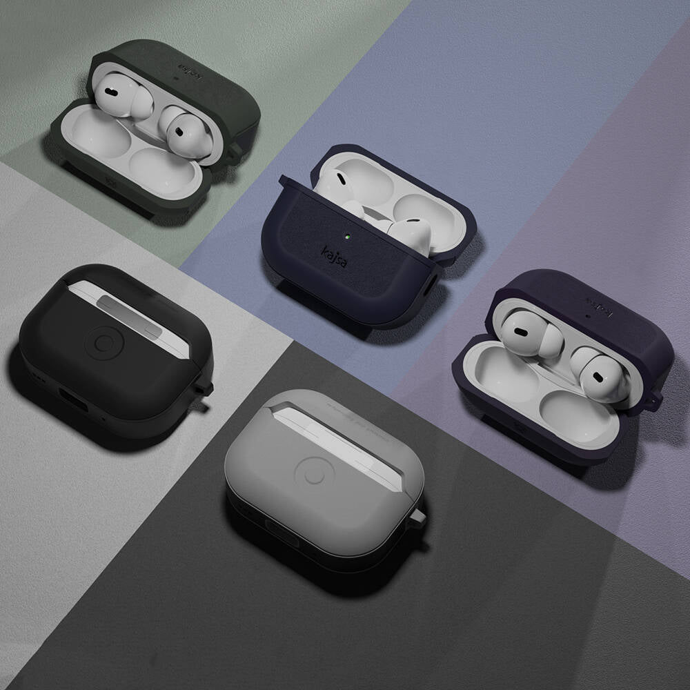 Apple Airpods Pro 2 Case Kajsa Luxe Collection Wireless Charging Compatible Case Olive