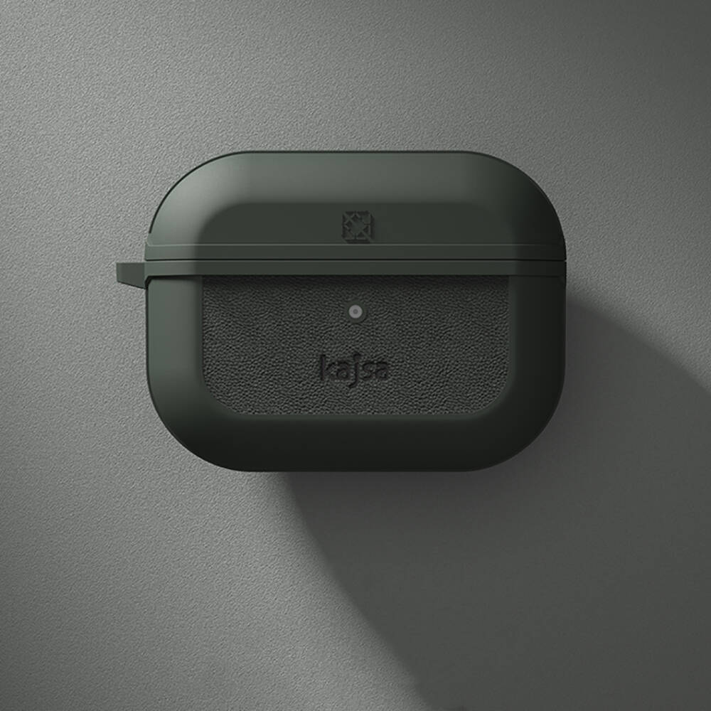 Apple Airpods Pro 2 Case Kajsa Luxe Collection Wireless Charging Compatible Case Olive