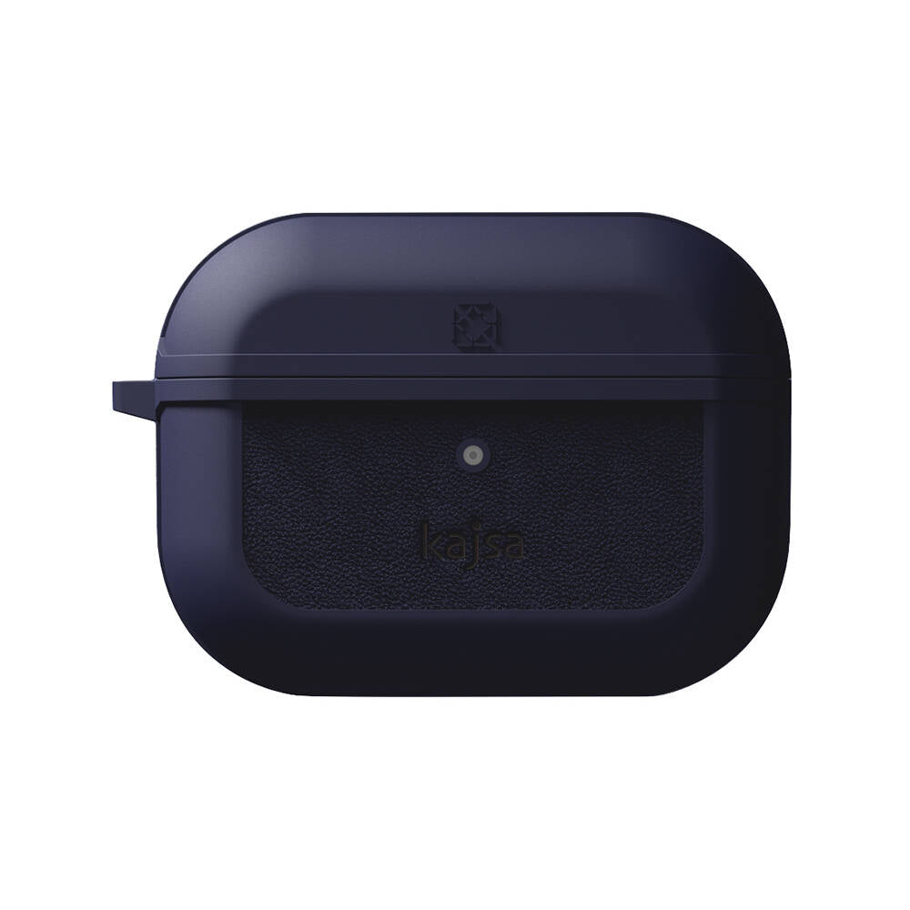 Apple Airpods Pro 2 Case Kajsa Luxe Collection Wireless Charging Compatible Case Navy Blue