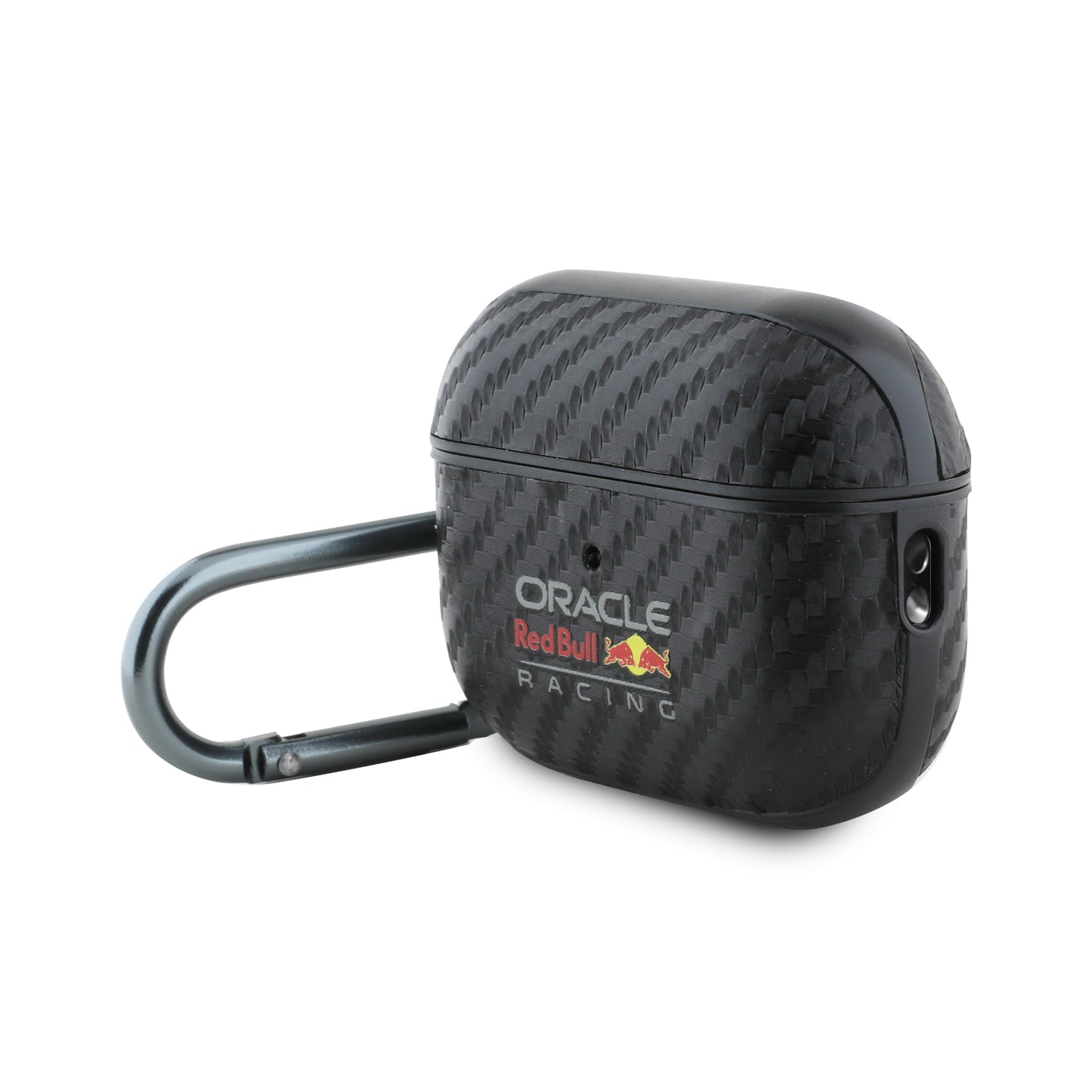 Apple Airpods Pro 2 Case Redbull Original Licensed PU Carbon Fiber Design Cover with Strap Black