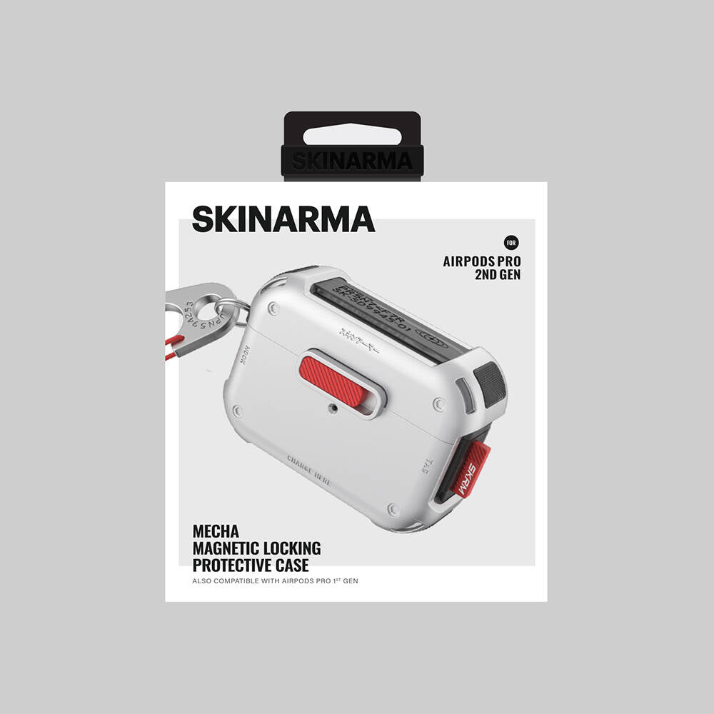 Apple AirPods Pro 2 Case SkinArma Magnetic Lock Airbag Design Mecha Case Gold