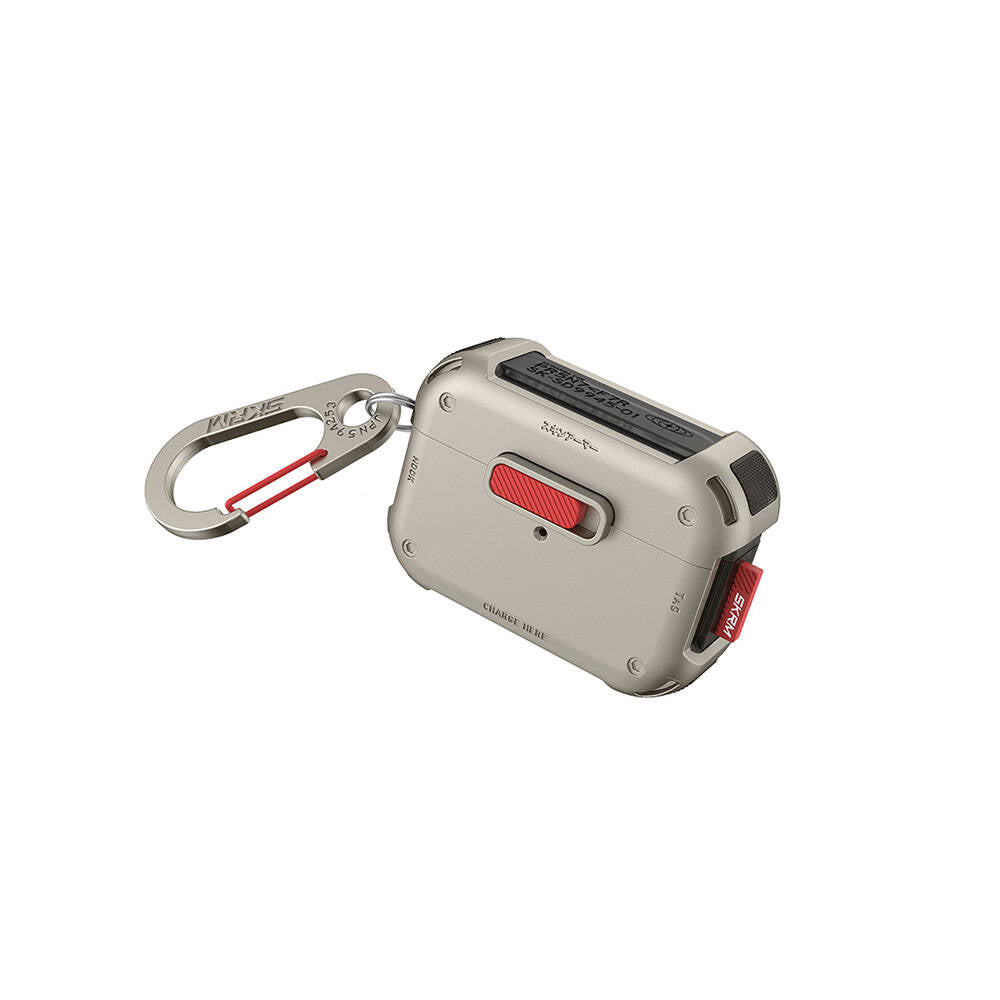 Apple AirPods Pro 2 Case SkinArma Magnetic Lock Airbag Design Mecha Case Gold