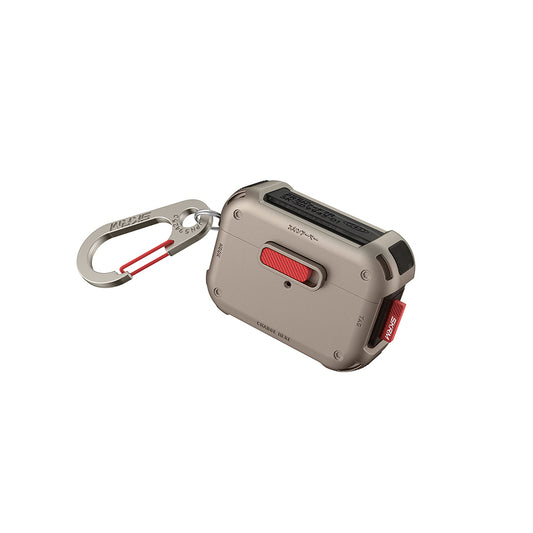 Apple AirPods Pro 2 Kılıf SkinArma Magnetik Kilitli Airbagli Tasarım Mecha Kılıf Gold