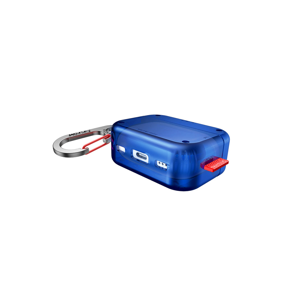 Apple Airpods Pro 2 Case SkinArma Transparent Color Airbag Design Saido Case Blue