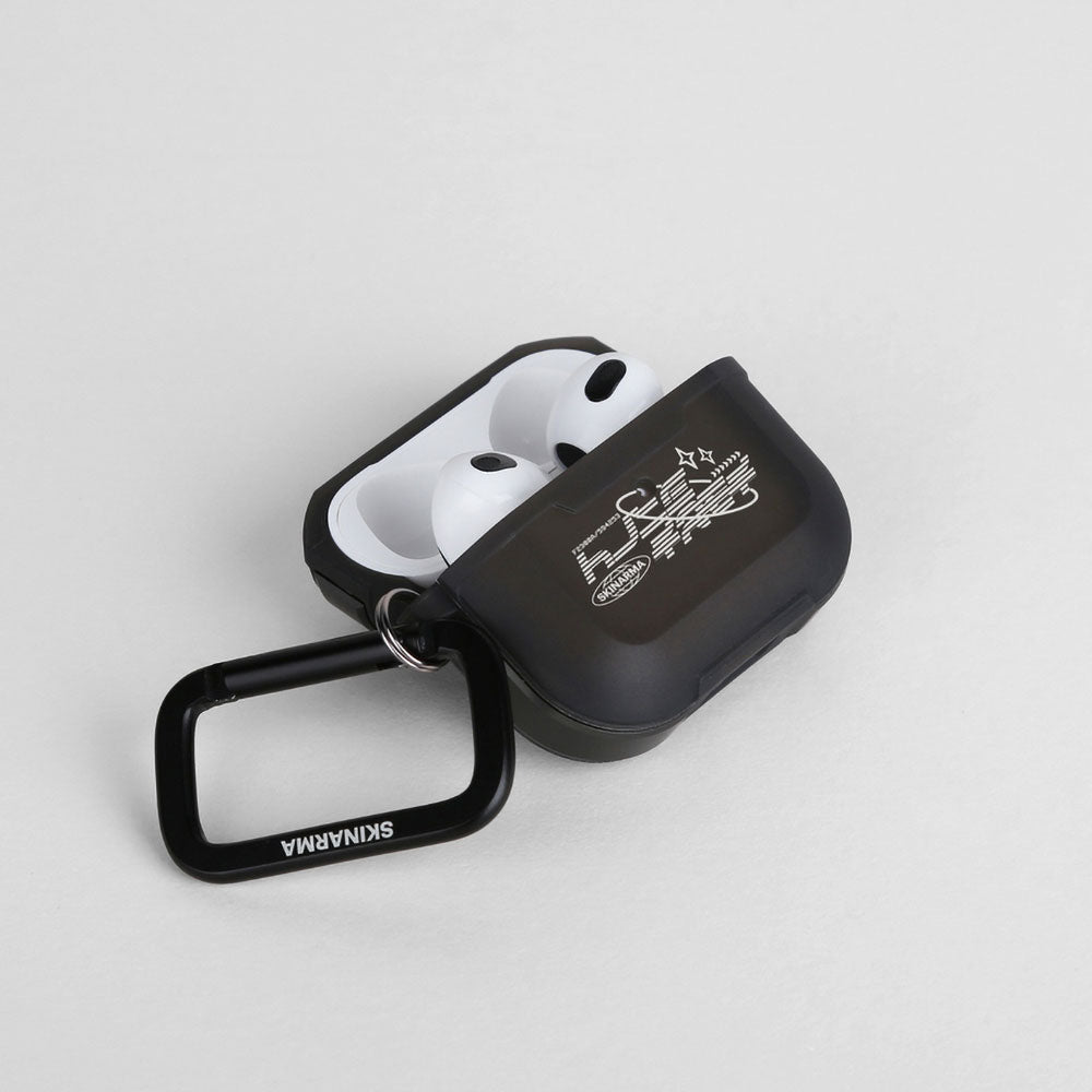 Apple Airpods Pro 2 Kılıf SkinArma Transparan Mat Tasarım Kinzoku Kılıf Beyaz