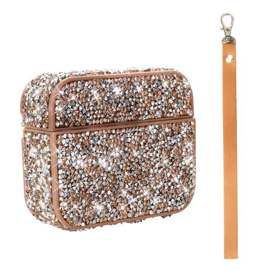 Apple Airpods Pro 2 Zore Airbag 45 Bilek Askı Aparatlı Simli Şeffaf Kılıf Gold