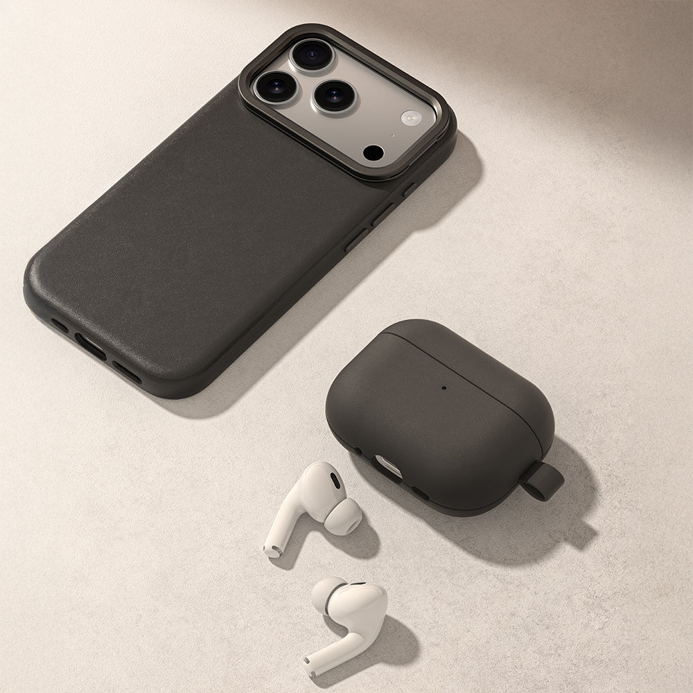 Apple AirPods Pro 3 Amazingthing Glamour Serisi Deri Tasarımlı Kapak Siyah