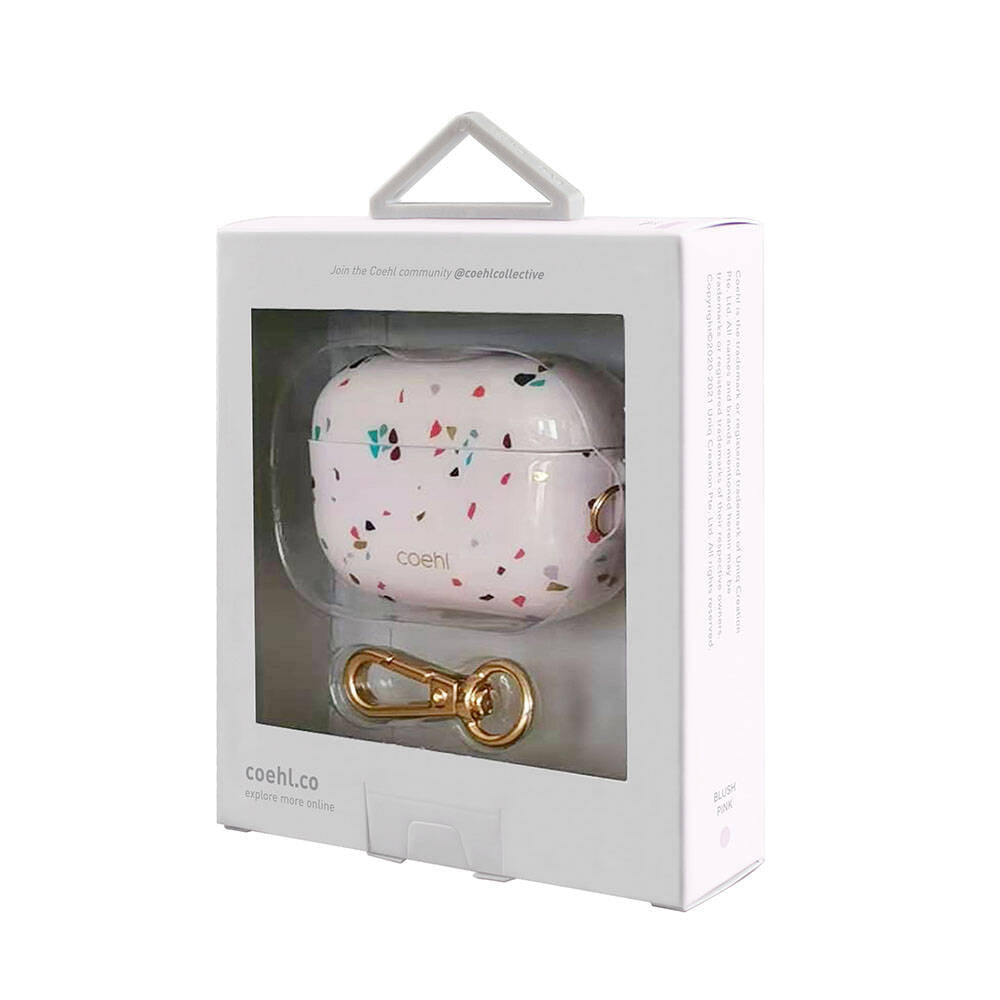 Apple Airpods Pro Case Mosaic Patterned Coehl Terrazzo Cover White