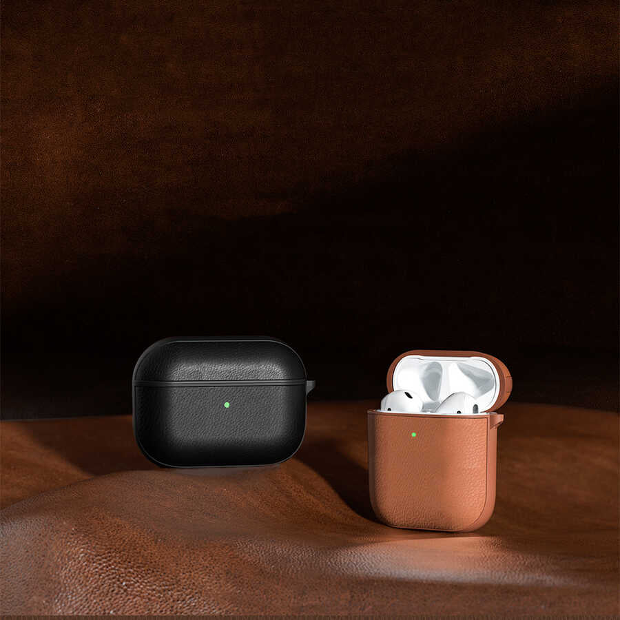 Apple Airpods Pro Case Wiwu Calfskin Case Brown