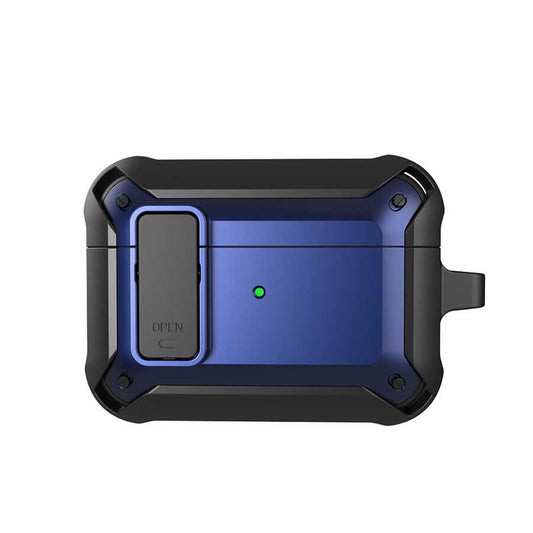 Apple Airpods Pro Kılıf Wiwu Mecha Kılıf Siyah-Mavi