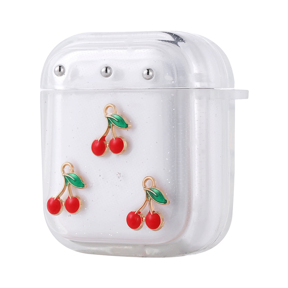 Apple Airpods Zore Airbag 44 Airbag Tasarımlı Simli Şeffaf Kutup Kılıf Yıldız