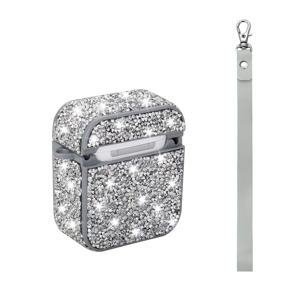 Apple Airpods Zore Airbag 45 Bilek Askı Aparatlı Simli Şeffaf Kılıf Gümüş