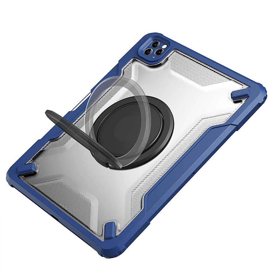 Apple iPad 10.2 (8th Generation) Wiwu Mecha Rotating Stand Tablet Case Black