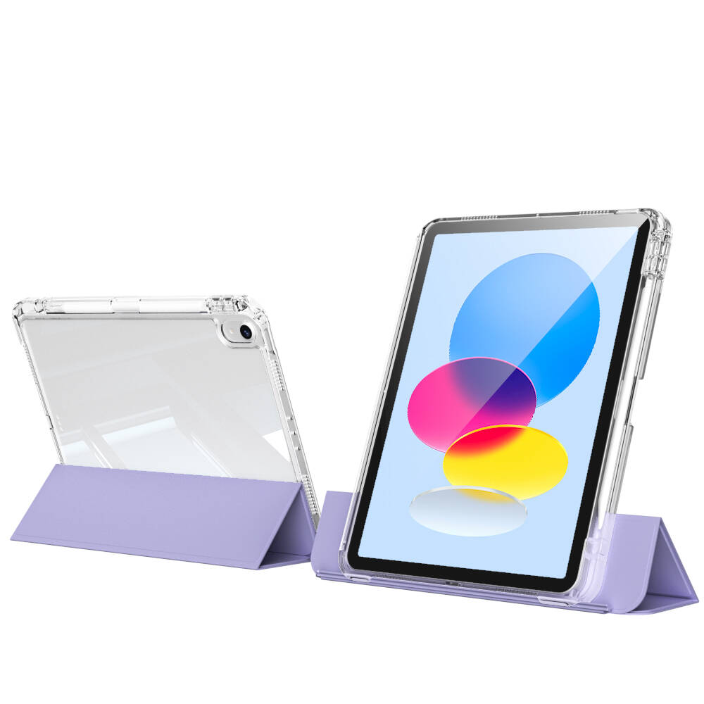 Apple iPad 10.9 2022 (10th Generation) Case Magnetic Detachable Airbag Zore Sliding Tablet Case Light Green