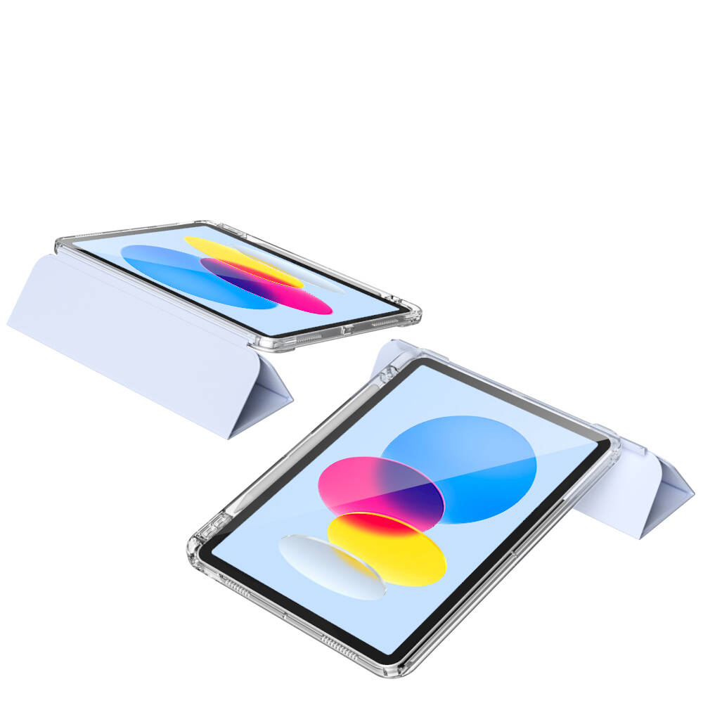 Apple iPad 10.9 2022 (10th Generation) Case Magnetic Detachable Airbag Zore Sliding Tablet Case Blue Light