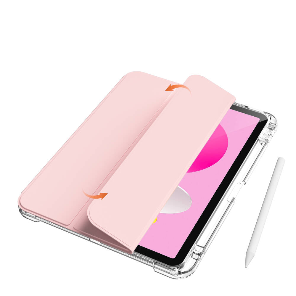 Apple iPad 10.9 2022 (10th Generation) Case Magnetic Detachable Airbag Zore Sliding Tablet Case Black