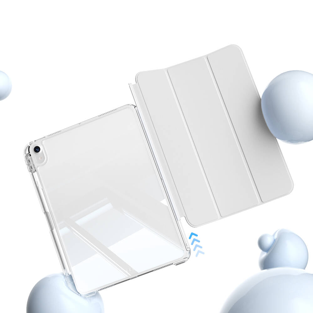 Apple iPad 11.Nesil 2025 Kılıf Magnetik Ayrılabilen Airbagli Zore Sliding Tablet Kılıfı Açık Yeşil