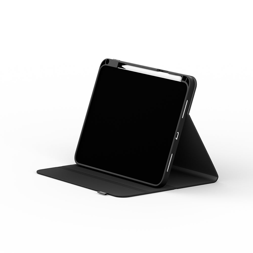 Apple iPad 11.Nesil 2025 Kılıf Skinarma 360 Tam Koruma Standlı Juno Kılıf Siyah