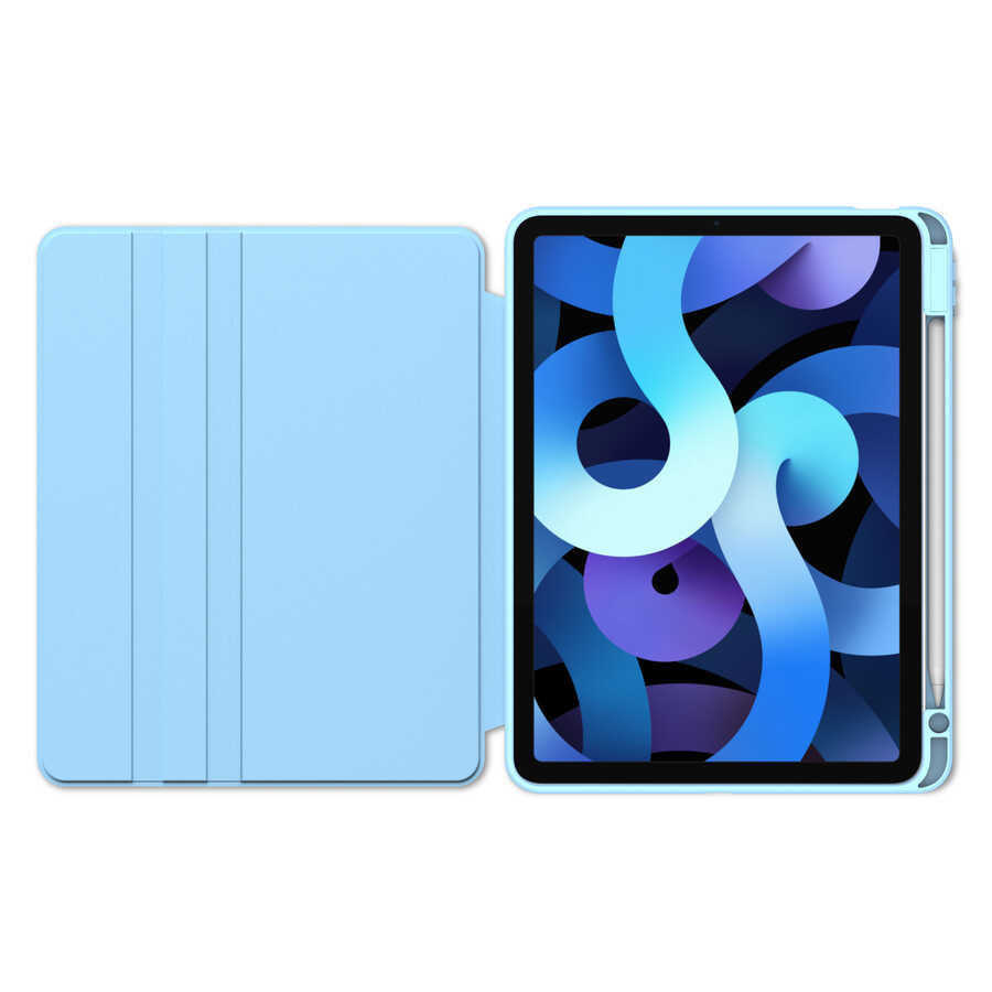 Apple iPad 11th Generation 2025 Case Zore Nylon Rotating Stand Case Blue Light