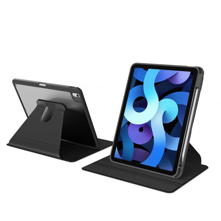 Apple iPad 11th Generation 2025 Case Zore Nyn Rotating Stand Case Dark Green