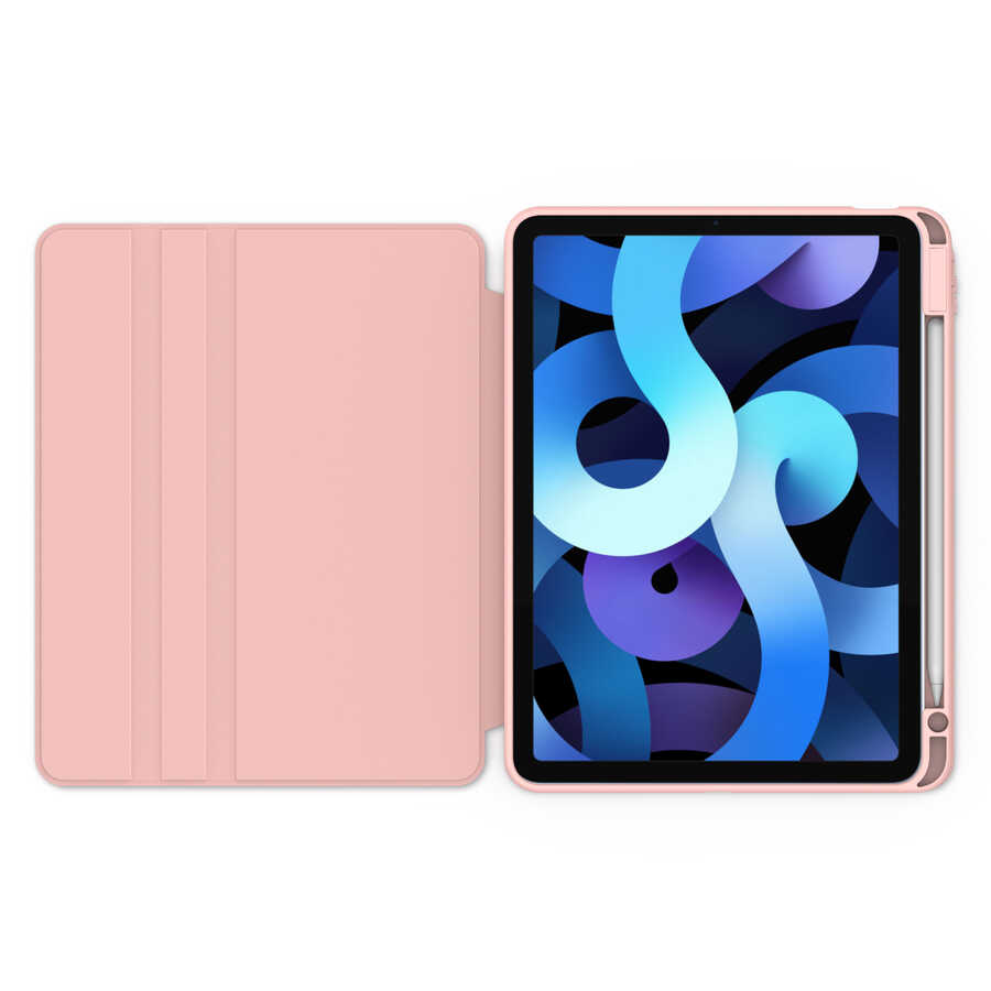 Apple iPad 11th Generation 2025 Case Zore Nylon Rotating Stand Case Black