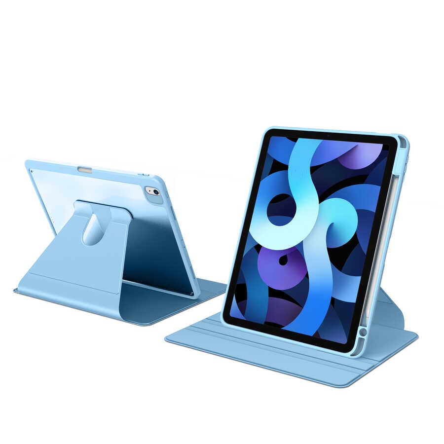 Apple iPad 11th Generation 2025 Case Zore Nyn Rotating Stand Case Dark Green