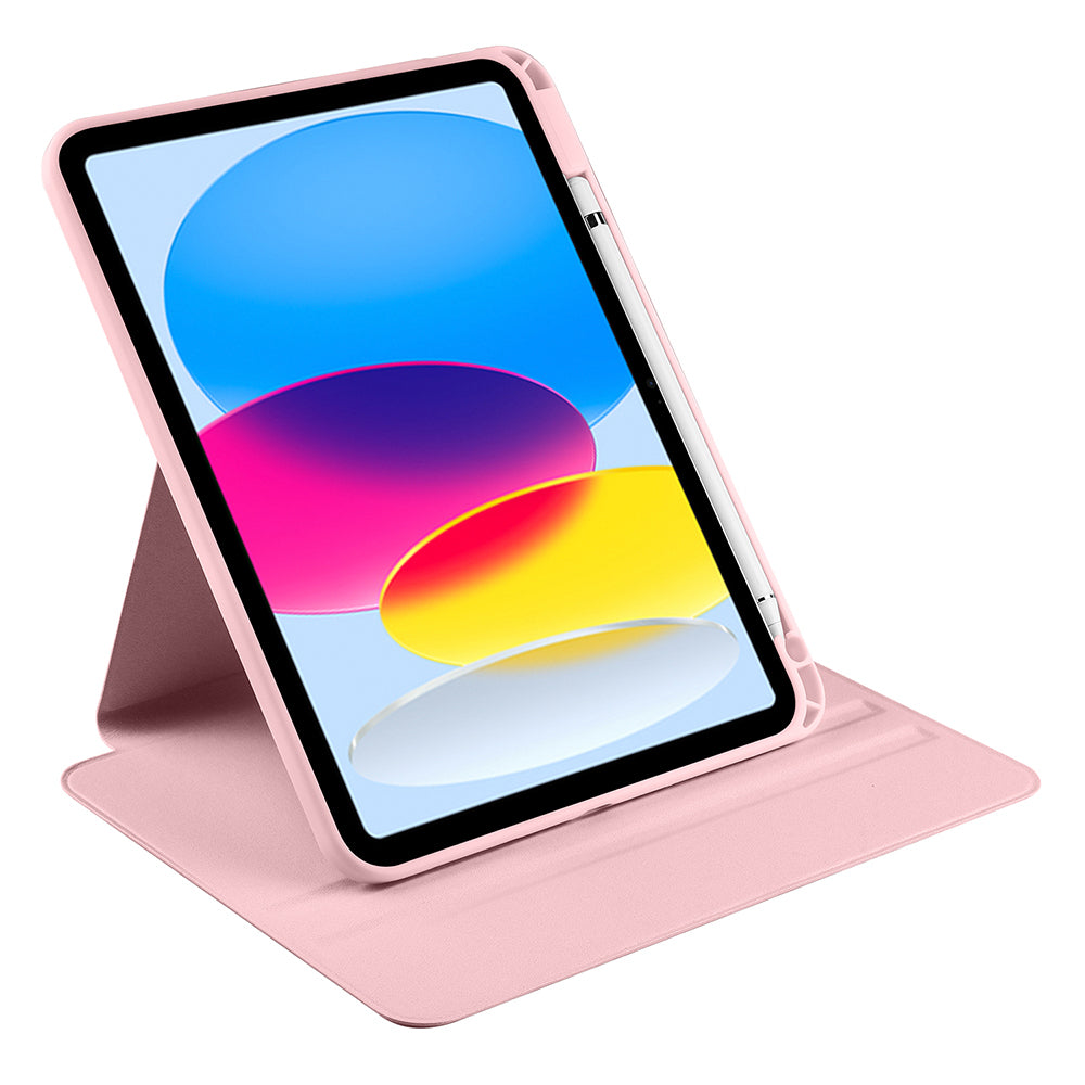Apple iPad 11.Nesil 2025 Kılıf Zore Termik Kalem Bölmeli Dönebilen Standlı Kılıf Koyu Yeşil