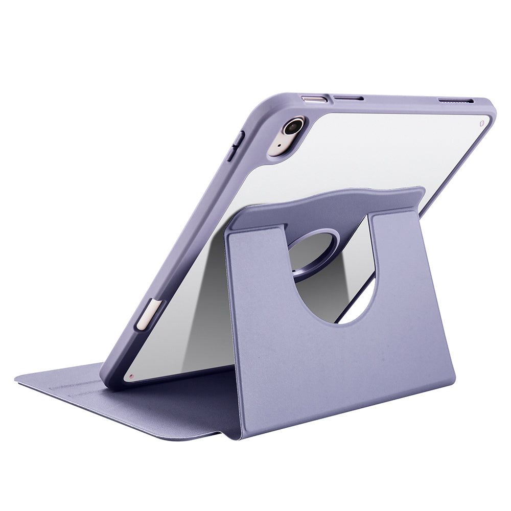 Apple iPad 11th Generation 2025 Case Zore Thermal Pen Compartment Rotating Stand Case Blue