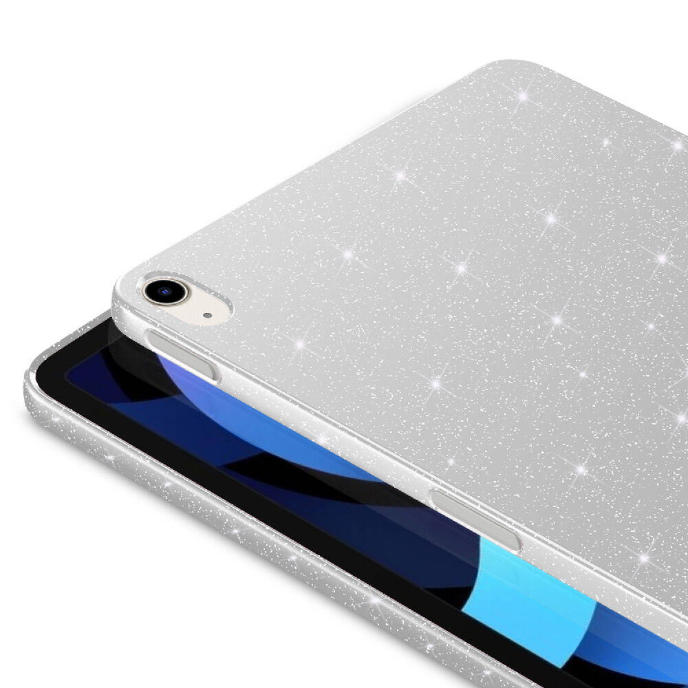 Apple iPad 11th Generation 2025 Glittery Shiny Zore Tablet Cotton Case Lilac