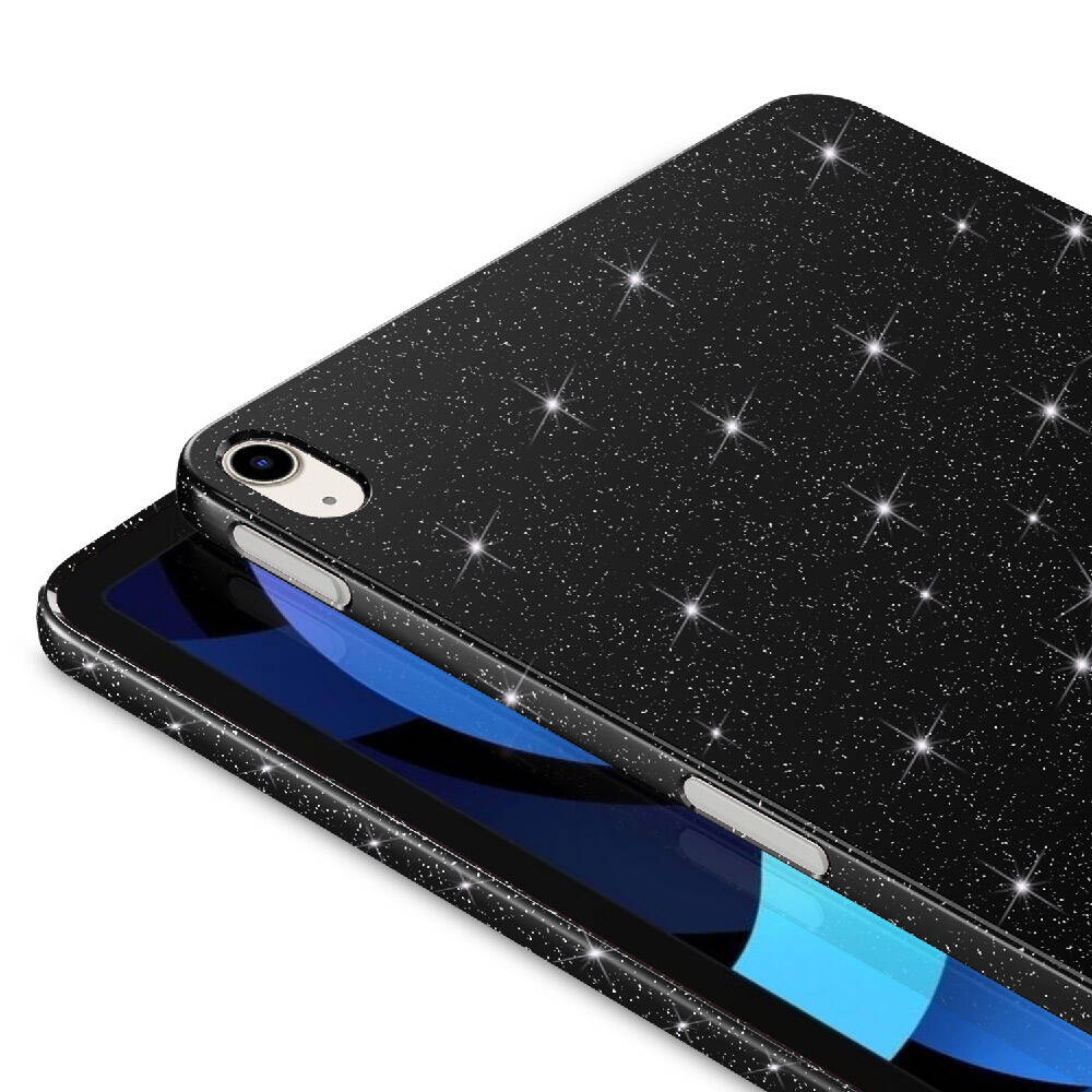 Apple iPad 11th Generation 2025 Glittery Shiny Zore Tablet Cotton Case Silver