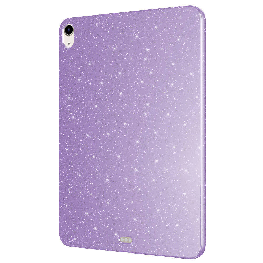 Apple iPad 11th Generation 2025 Glittery Shiny Zore Tablet Cotton Case Lilac