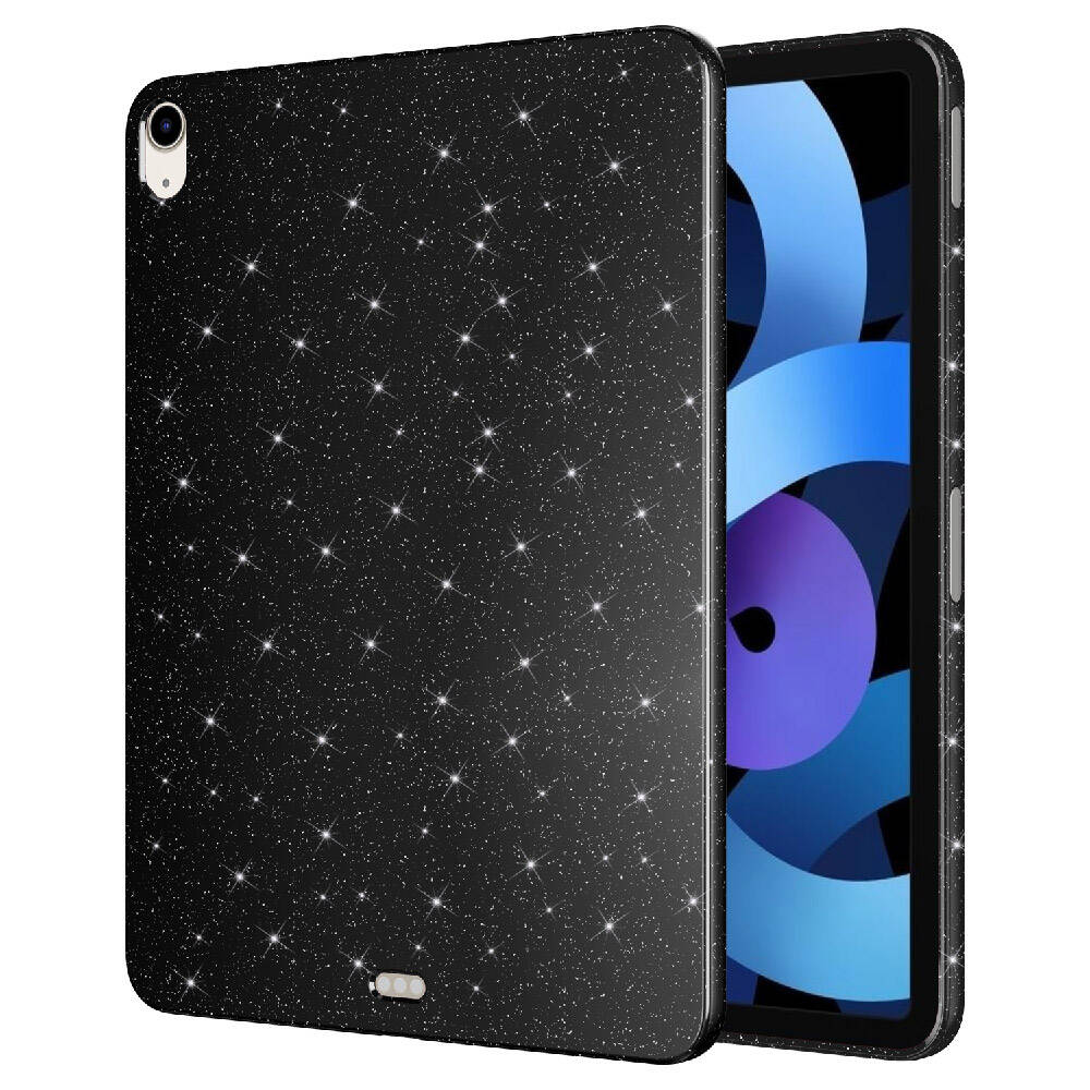 Apple iPad 11th Generation 2025 Glittery Shiny Zore Tablet Cotton Case Deep Purple