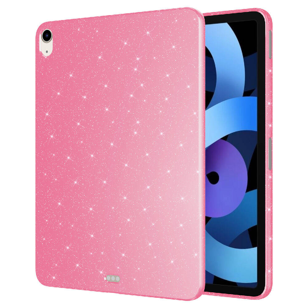 Apple iPad 11th Generation 2025 Glittery Shiny Zore Tablet Cotton Case Deep Purple