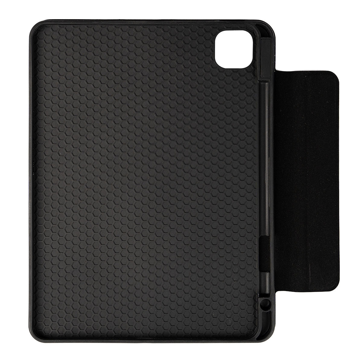 Apple iPad 11th Generation 2025 Zore Border Keyboard Tablet Case with Bluetooth Connection and Stand, Black