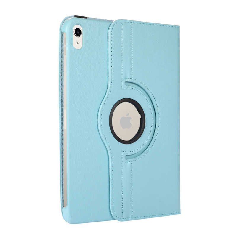 Apple iPad 11th Generation 2025 Zore Rotating Stand Case Blue