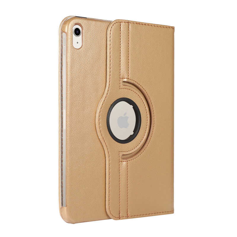 Apple iPad 11th Generation 2025 Zore Rotating Stand Case Gold