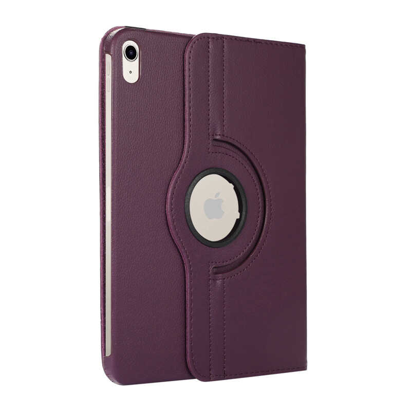 Apple iPad 11th Generation 2025 Zore Rotating Stand Case Purple