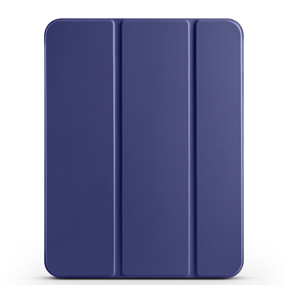 Apple iPad 11th Generation 2025 Zore Smart Cover with Pencil Compartment and Stand 1-in-1 Case Navy Blue