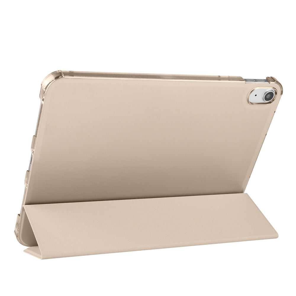 Apple iPad 11th Generation 2025 Zore Smart Cover with Pencil Compartment and Stand 1-in-1 Case Rose Gold