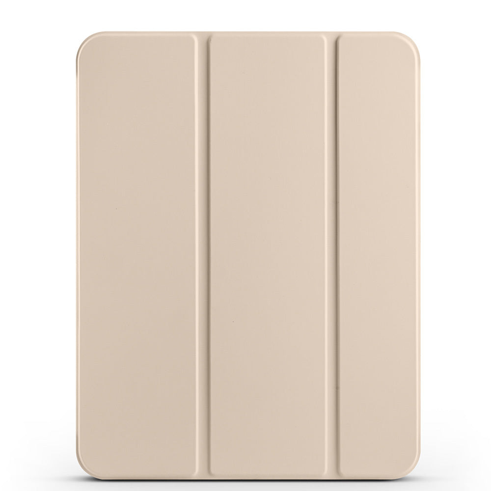 Apple iPad 11th Generation 2025 Zore Smart Cover with Pencil Compartment and Stand 1-in-1 Case Gold