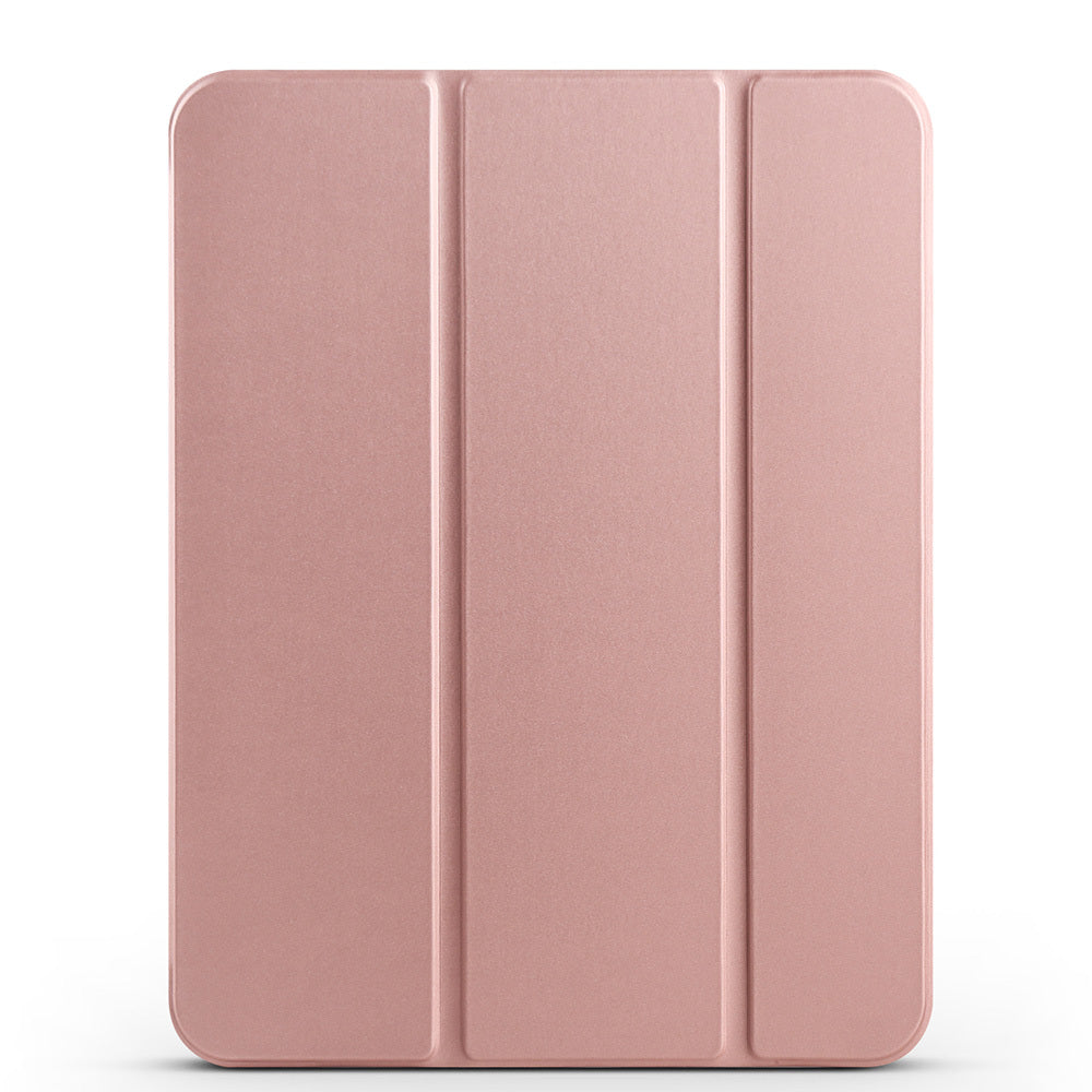 Apple iPad 11th Generation 2025 Zore Smart Cover with Pencil Compartment and Stand 1-in-1 Case Rose Gold