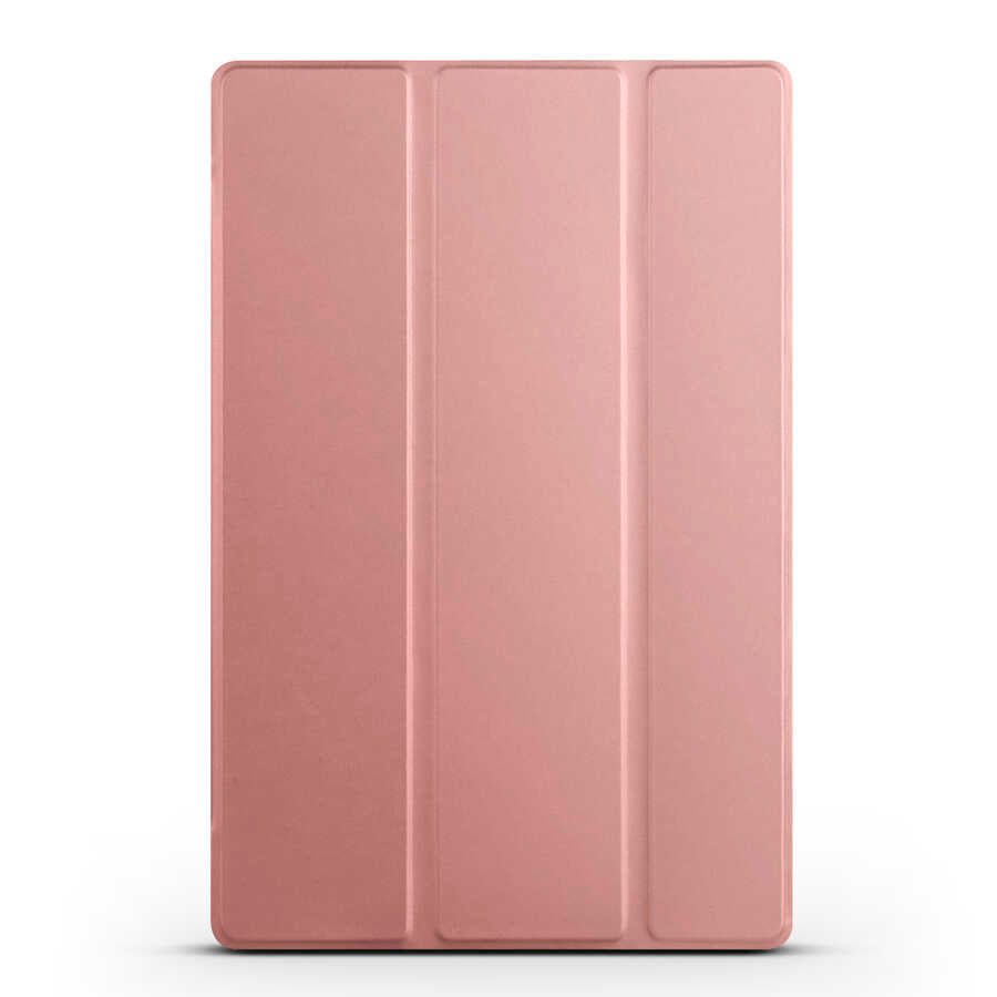 Apple iPad 11th Generation 2025 Zore Smart Cover Stand 1-in-1 Case Rose Gold