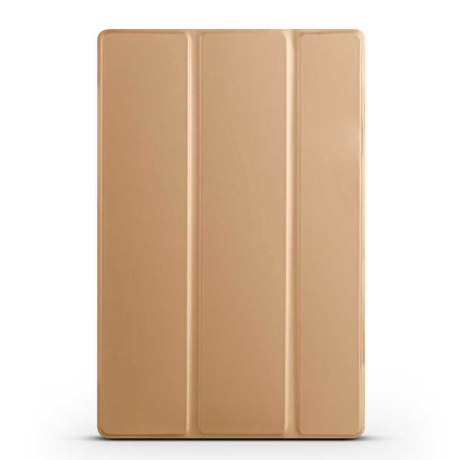 Apple iPad 11th Generation 2025 Zore Smart Cover Stand 1-in-1 Case Gold