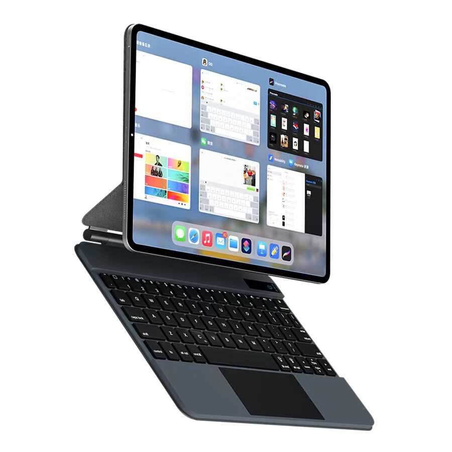 Apple iPad Air 10.9 2020 (4.Nesil) Wiwu Magic Keyboard Siyah