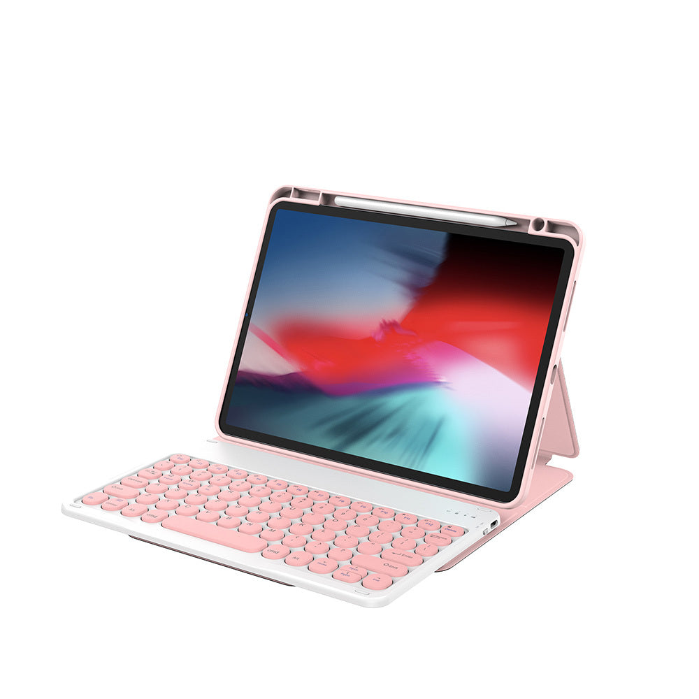 Apple iPad Air 10.9 2020 (4.Nesil) Wiwu Protective Gizli Kalem Bölmeli Klavyeli Kılıf Siyah