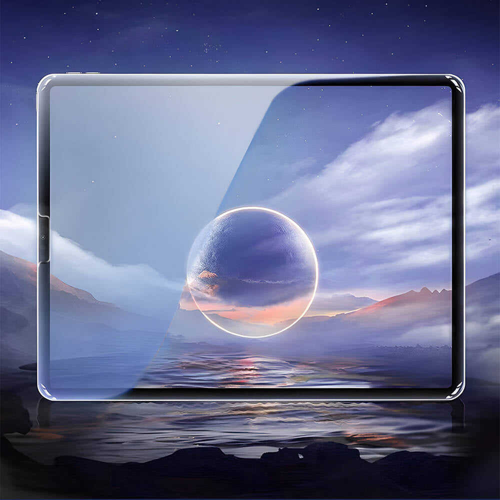 Apple iPad Air 10.9 2020 (4.Nesil) Wiwu Wi-GQ002 iVista 5 Katmanlı Temperli Cam Ekran Koruyucu + Kolay Uygulama Aparatı Renksiz