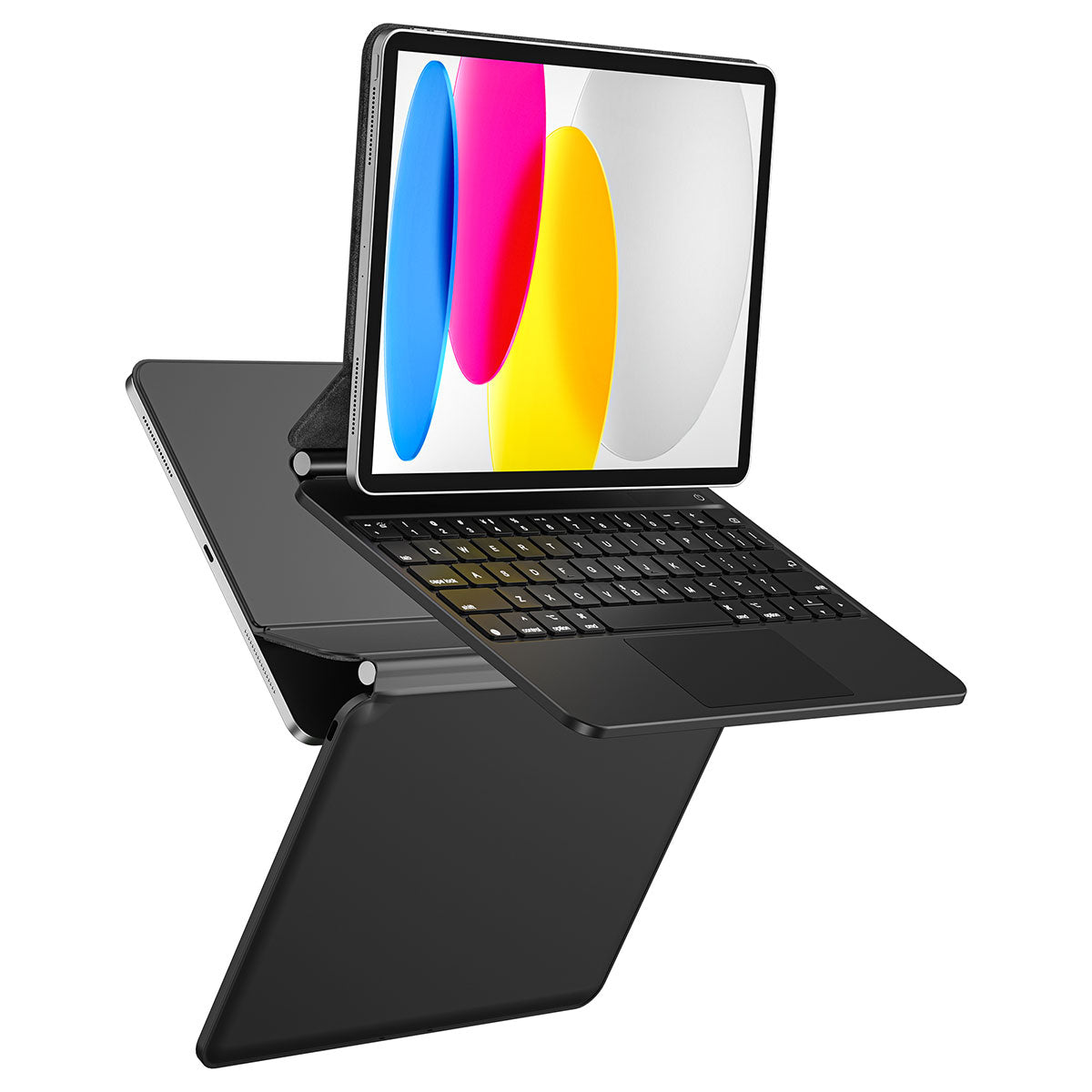 Apple iPad 10th Generation 2022 10.9" Keyboard Case with Touchpad and Illuminated Keyboard Wiwu KX005 Keyboard Black